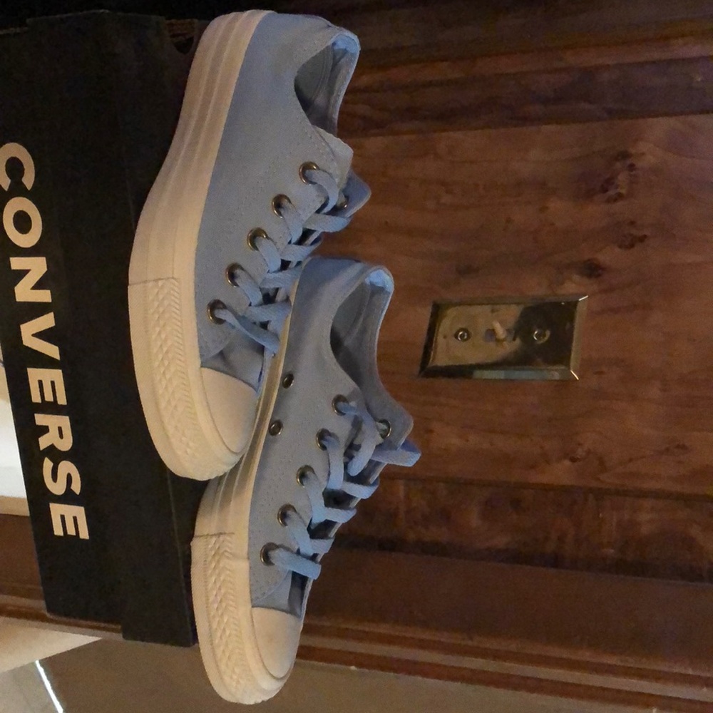 Light blue Converse